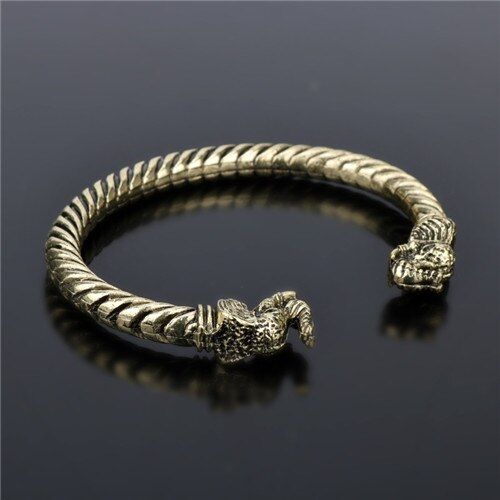Vikings Wolf Head Bracelet Indian Jewelry Fashion Accessories Bangle Bracelet Men Wristband Cuff Bracelets For Women Bangles