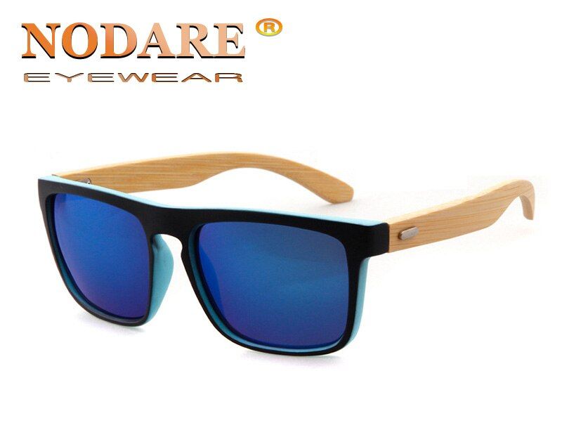 C12021 Bamboo Sunglasses Men Wooden Sun glasses Women Brand Designer Mirror Wood Glasses Oculos de sol masculino