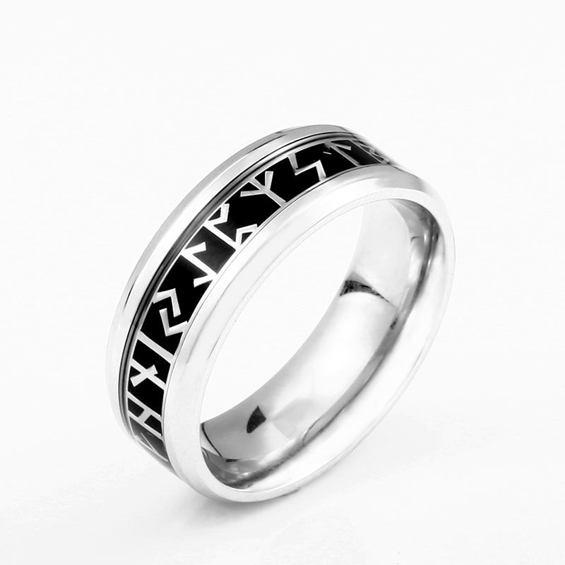 Beier 316L Stainless steel Fashion Style MEN and women fashion Odin Jewelry Norse Viking Female Amulet Rune words Rings LR-R121