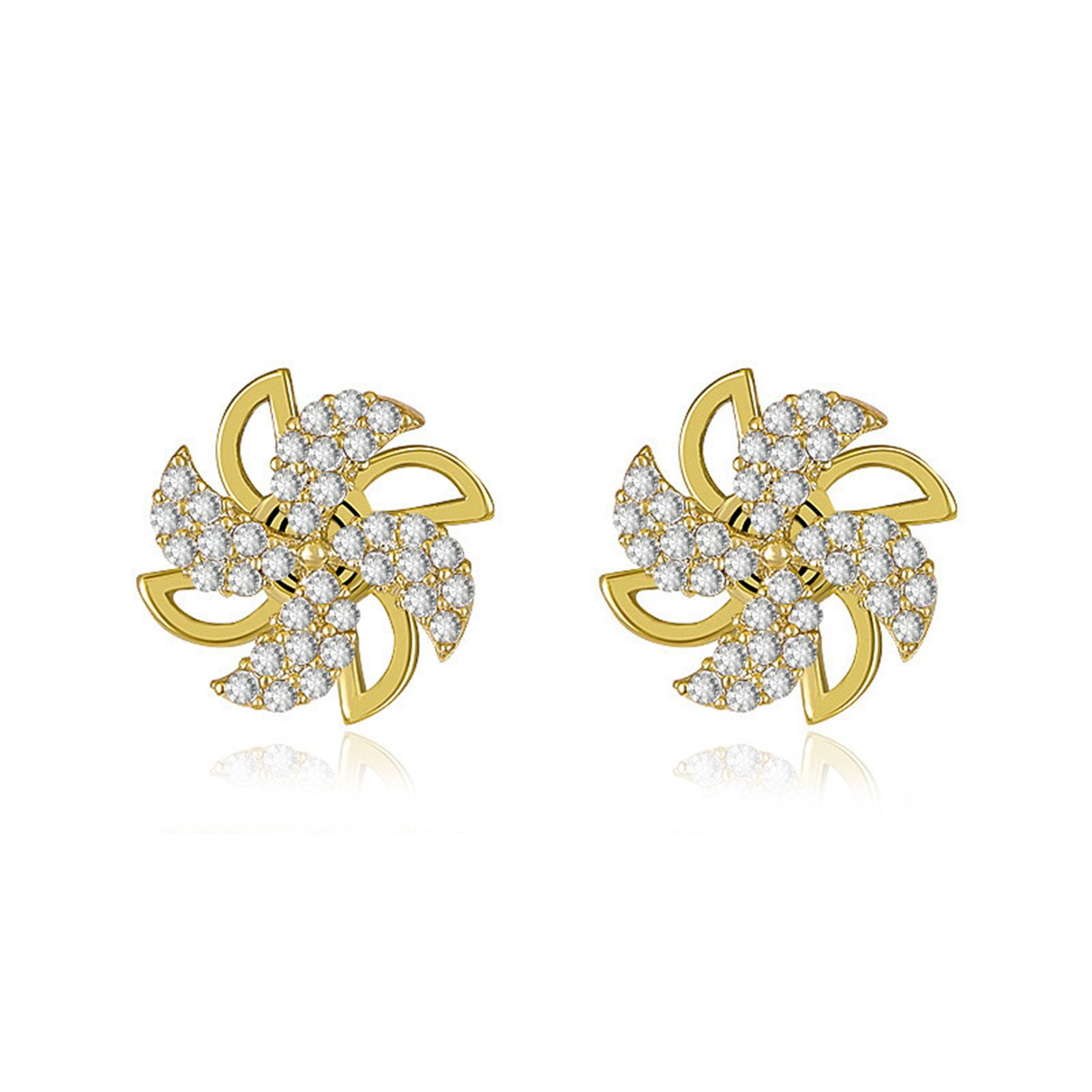 Stud Earrings Exquisite Workmanship Women Shiny Exquisite Casual Ear Studs