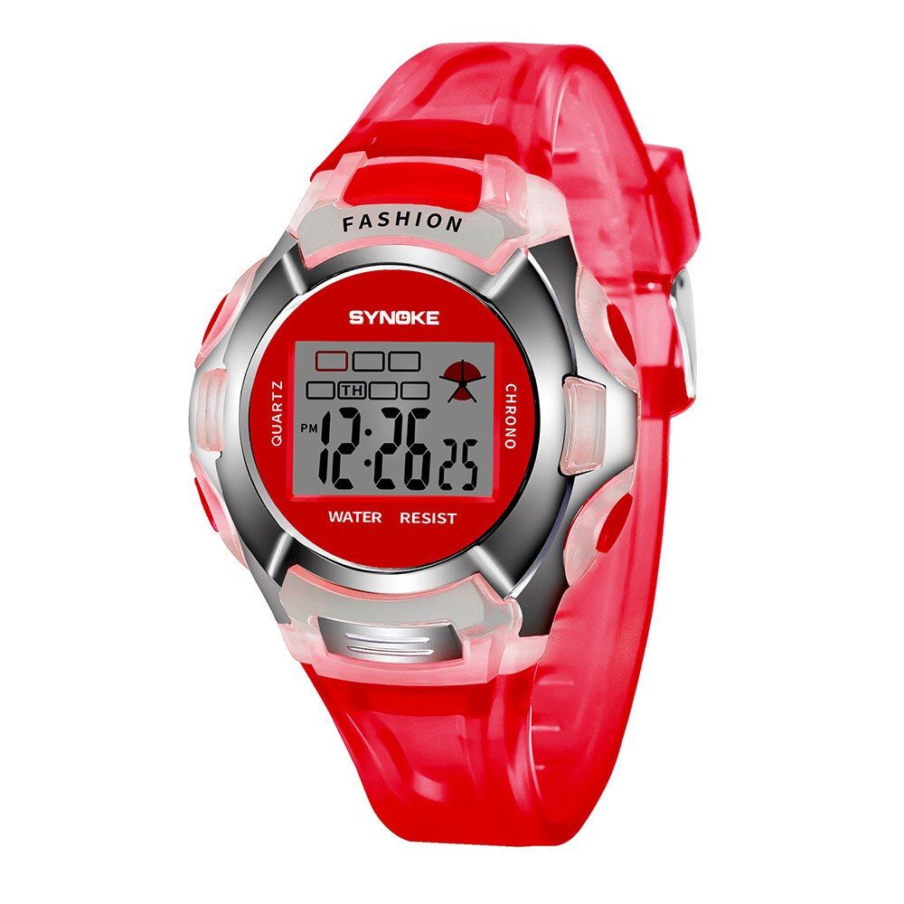 SYNOKE Luxury Brand Children Watches Boys Girls Waterproof Sports Watch LED Digital Date Wristwatches Gifts reloj Wholesales
