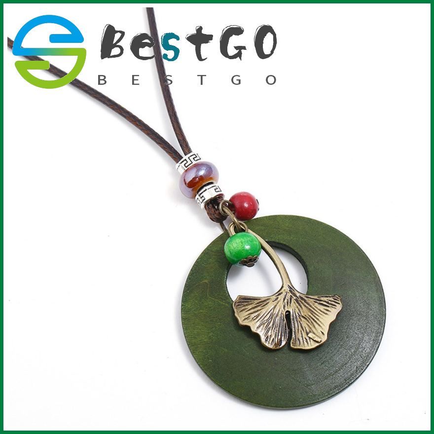 European And American Women'S Multi-Layer Necklace Exquisite Leaf Shape Bronze Necklace Fashion Simple