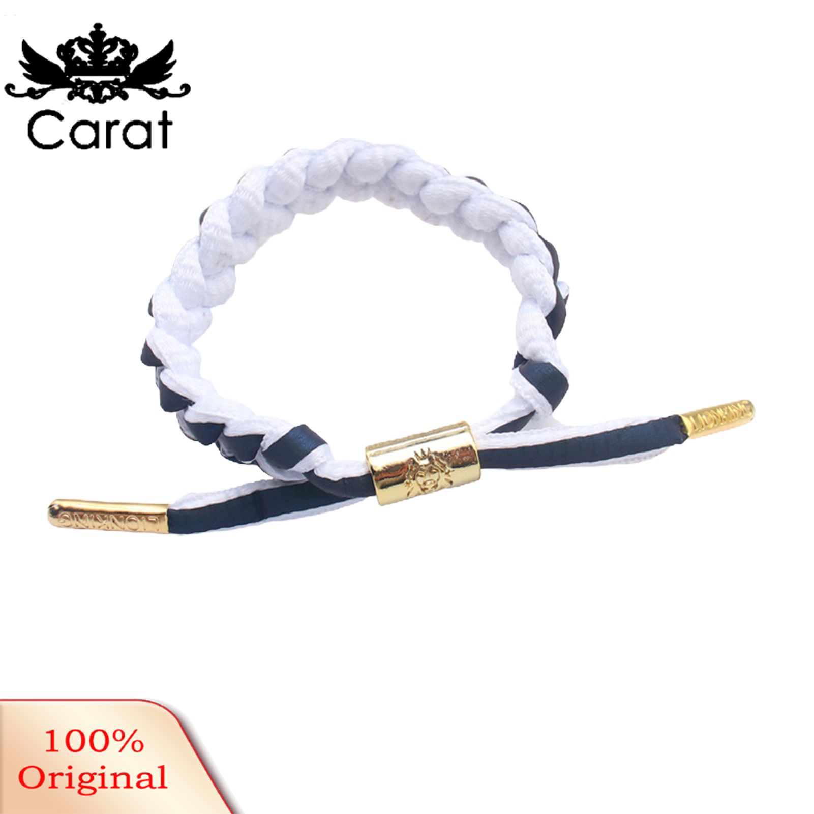 Adjustable Handmade Woven Holographic Reflective Wristband Braided Bracelet Fashion Accessories