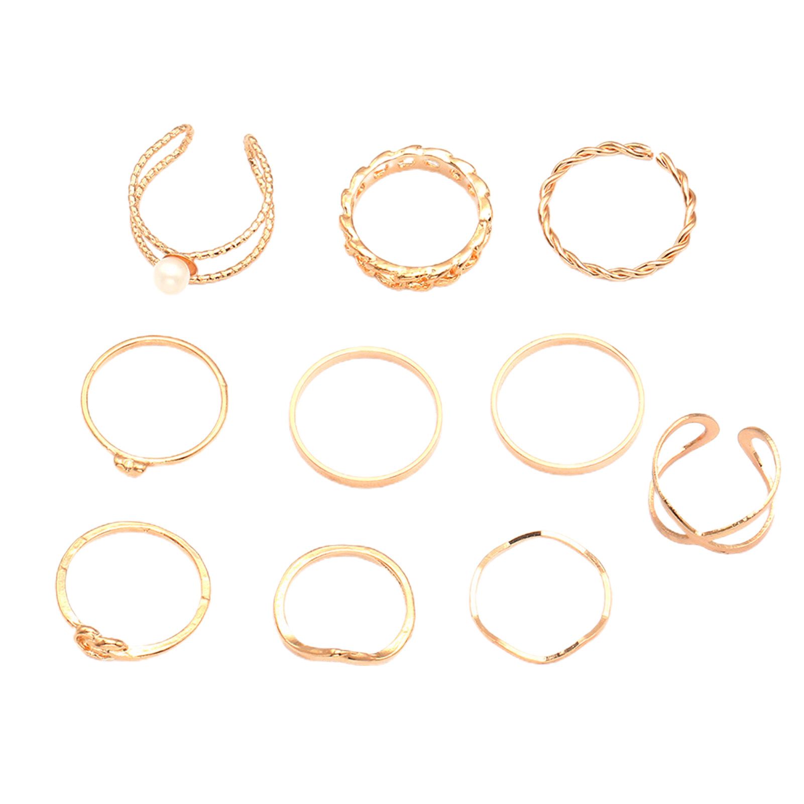 Finger Rings Chain Knot All Match Electroplated Finger Rings