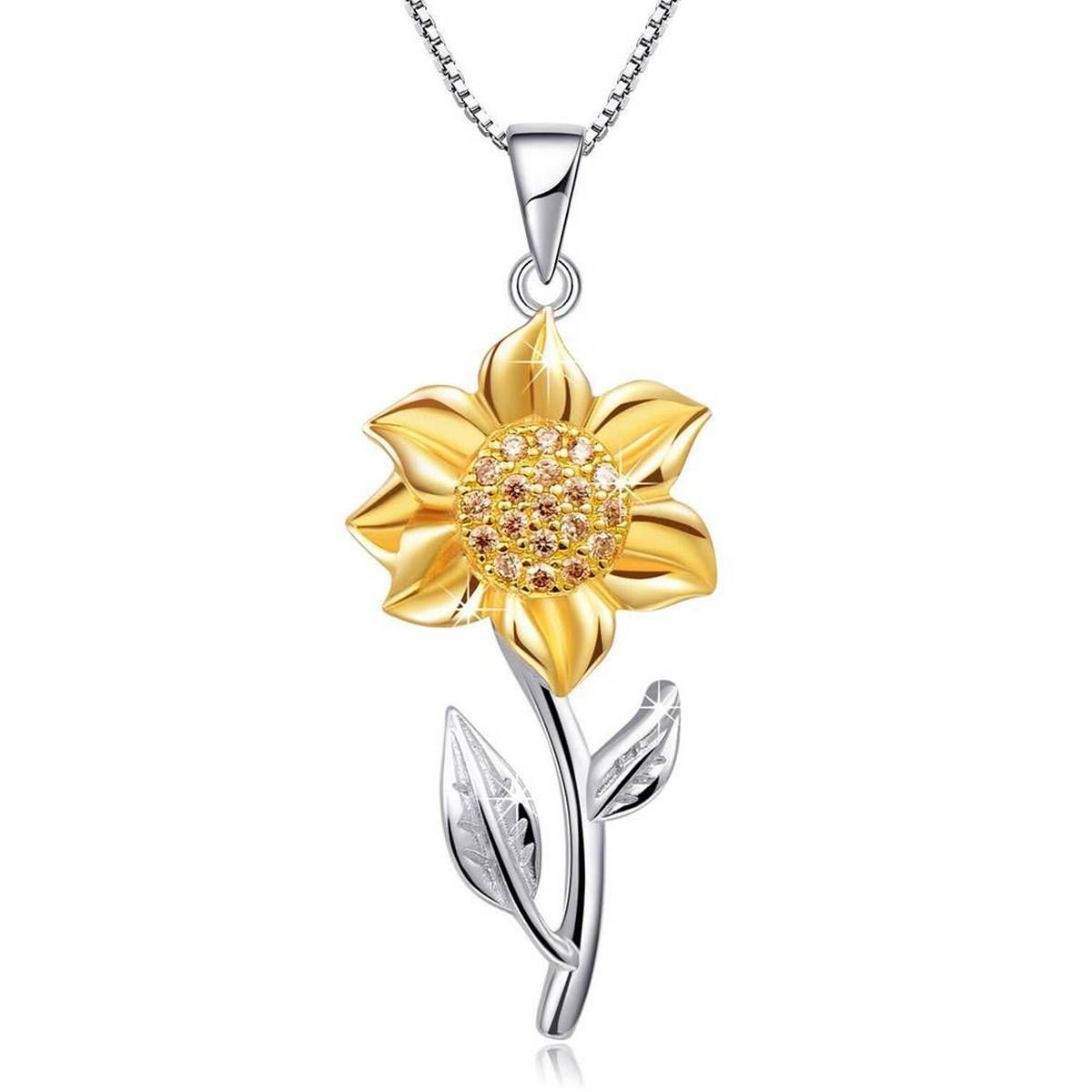 1Pc Women Sunflower Pendant Chain Necklace Choker Party Jewelry