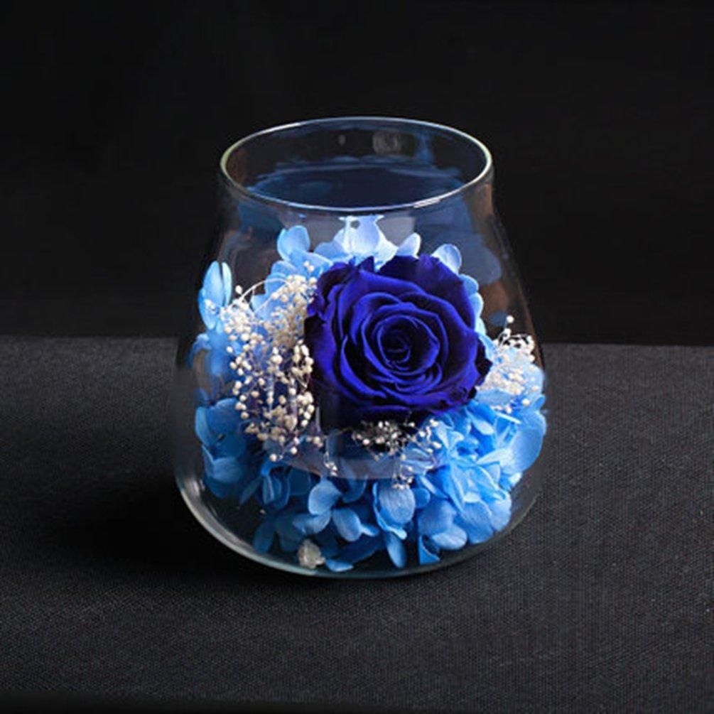 Water drop type immortal flower decoration-With bamboo cover