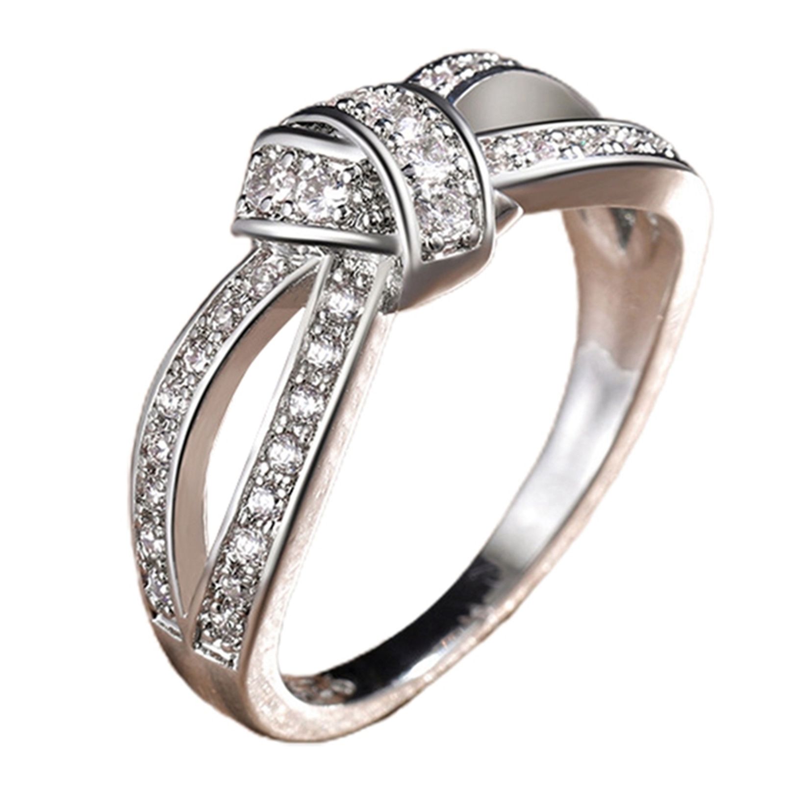 Women Ring Fine Workmanship Twisted Hollow Out Ring Jewelry