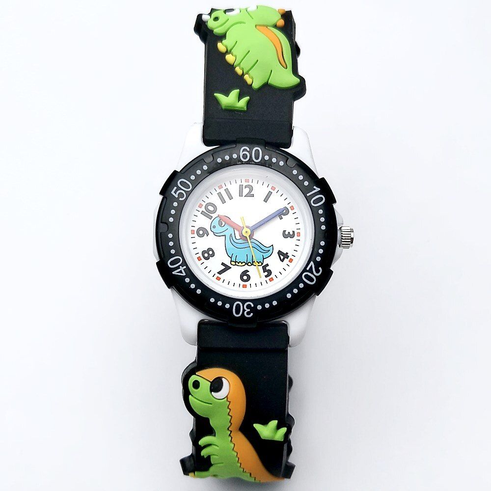 WILLIS Children Watch 3D Cartoon Kids Watches Boys Girls Clock Child Dinosaur Silicone Strap Quartz clock Watch Students Gifts