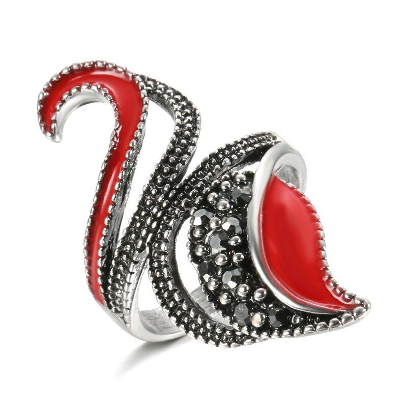 Wbmqda Vintage Boho Ring Fashion Antique Statement Enamel Rings For Women Turkey Indian Jewelry 2020 Drop Shipping