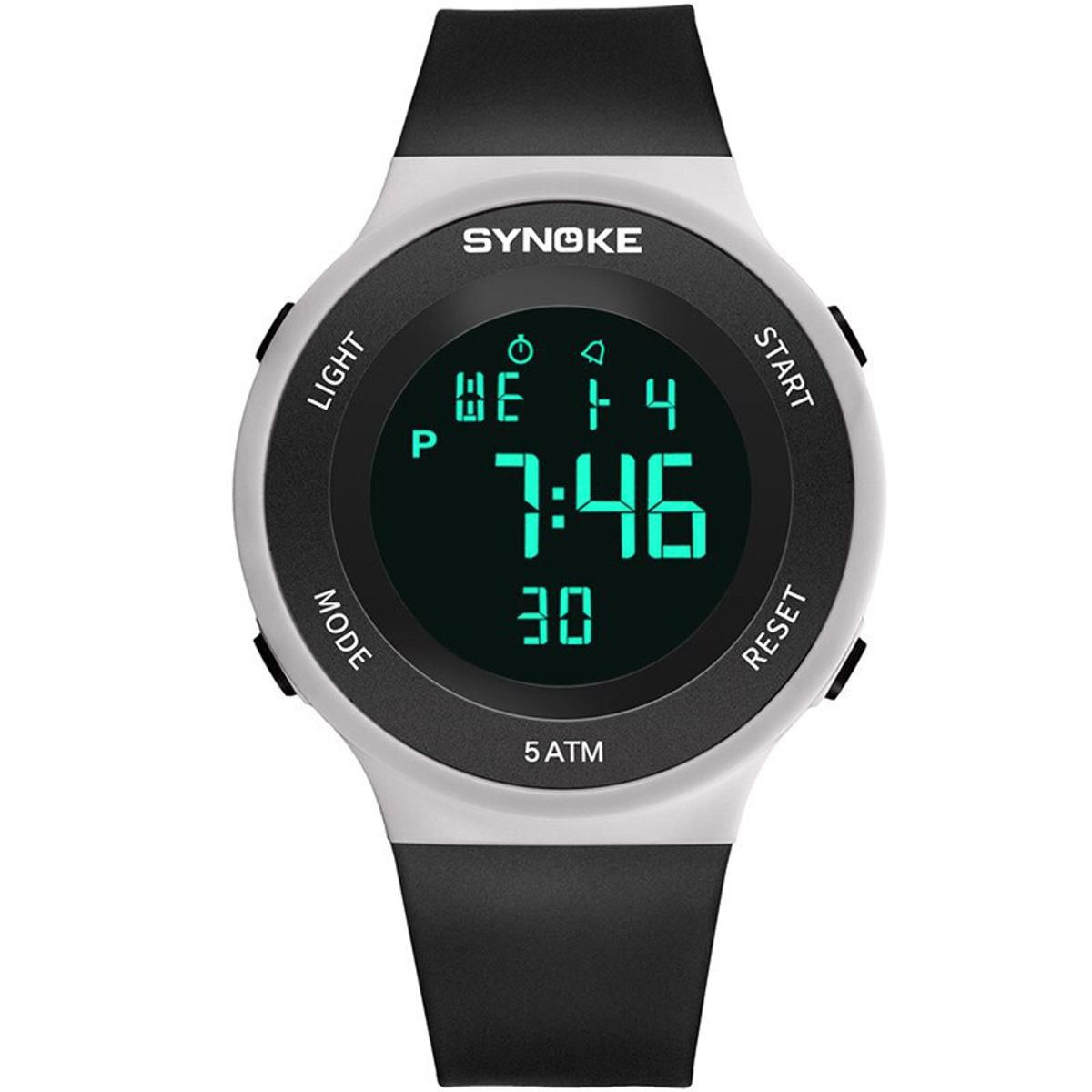 SYNOKE Fashion Womens Wristwatches relo digital 50M Waterproof Comfortable Strap Ladies Digital Watches relojes digitales mujer