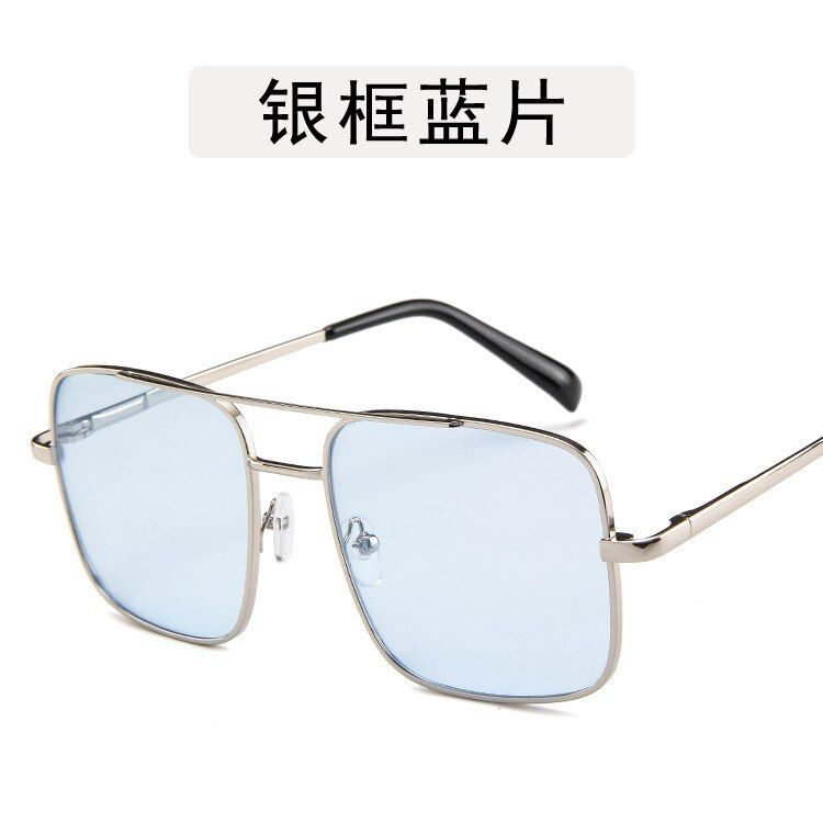 8Women Big Black Square oversized sunglasses 2019 Men Women Retro Luxury pink Lens Sunglasses Vintage Mirror Two color sunglasses