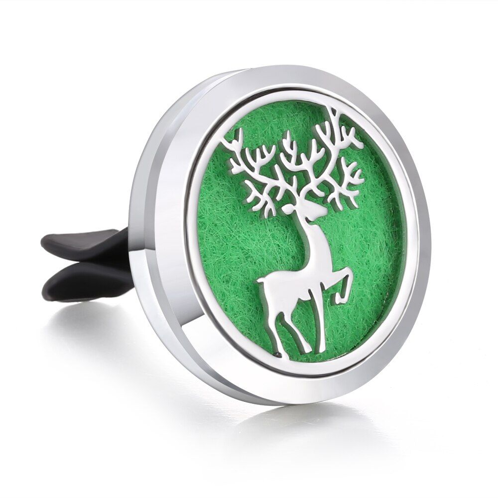 Aroma Diffuser Necklace Open Locket Aromatherapy Pendant Essential Oil Diffuser Car Air Freshener Car Perfume Diffuser Clip