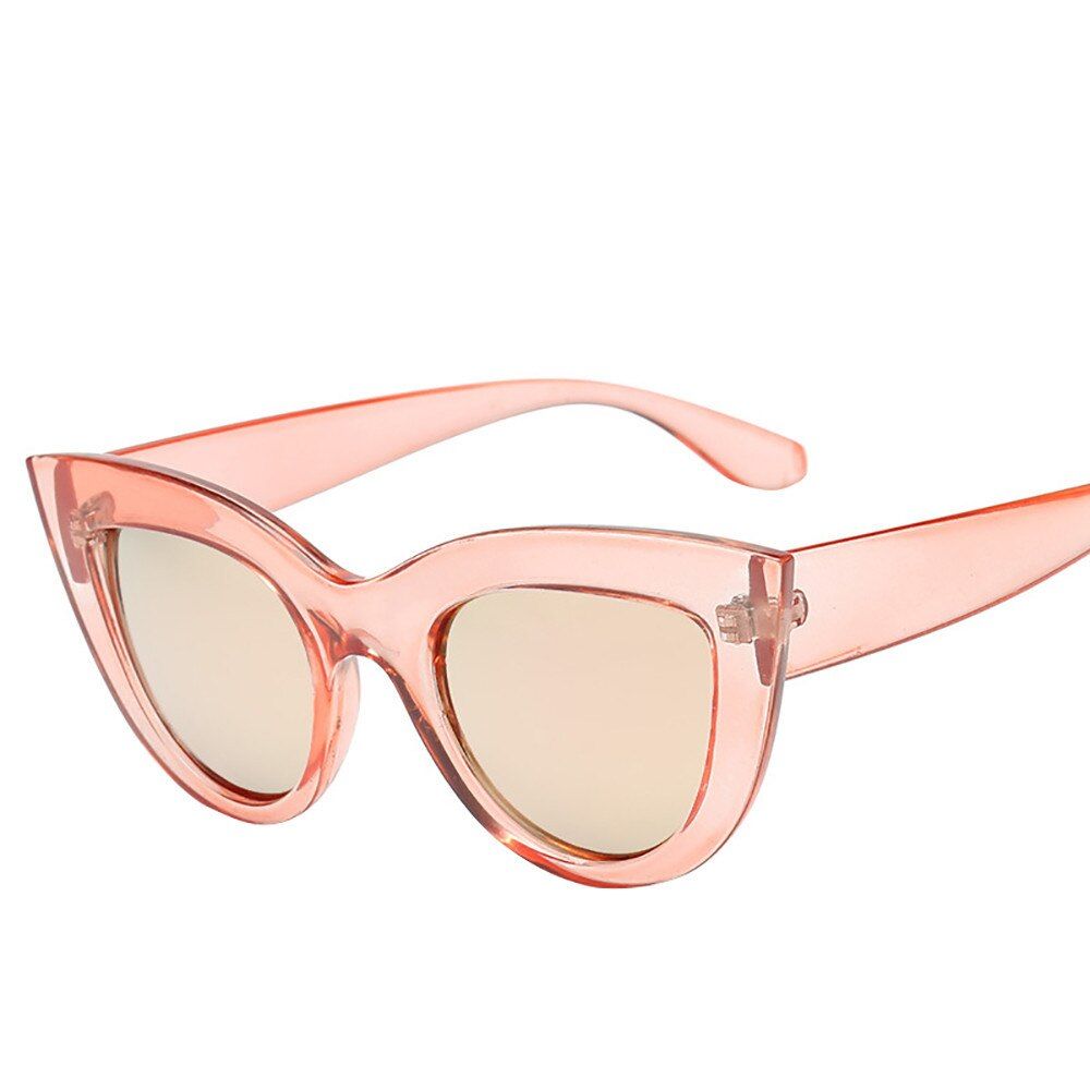 DVintage Women Cat-eye Glasses Fashion Lady Eyewear Sun Glasses Female Cool Mirror Sunglasses UV Protection oculos feminino FN65