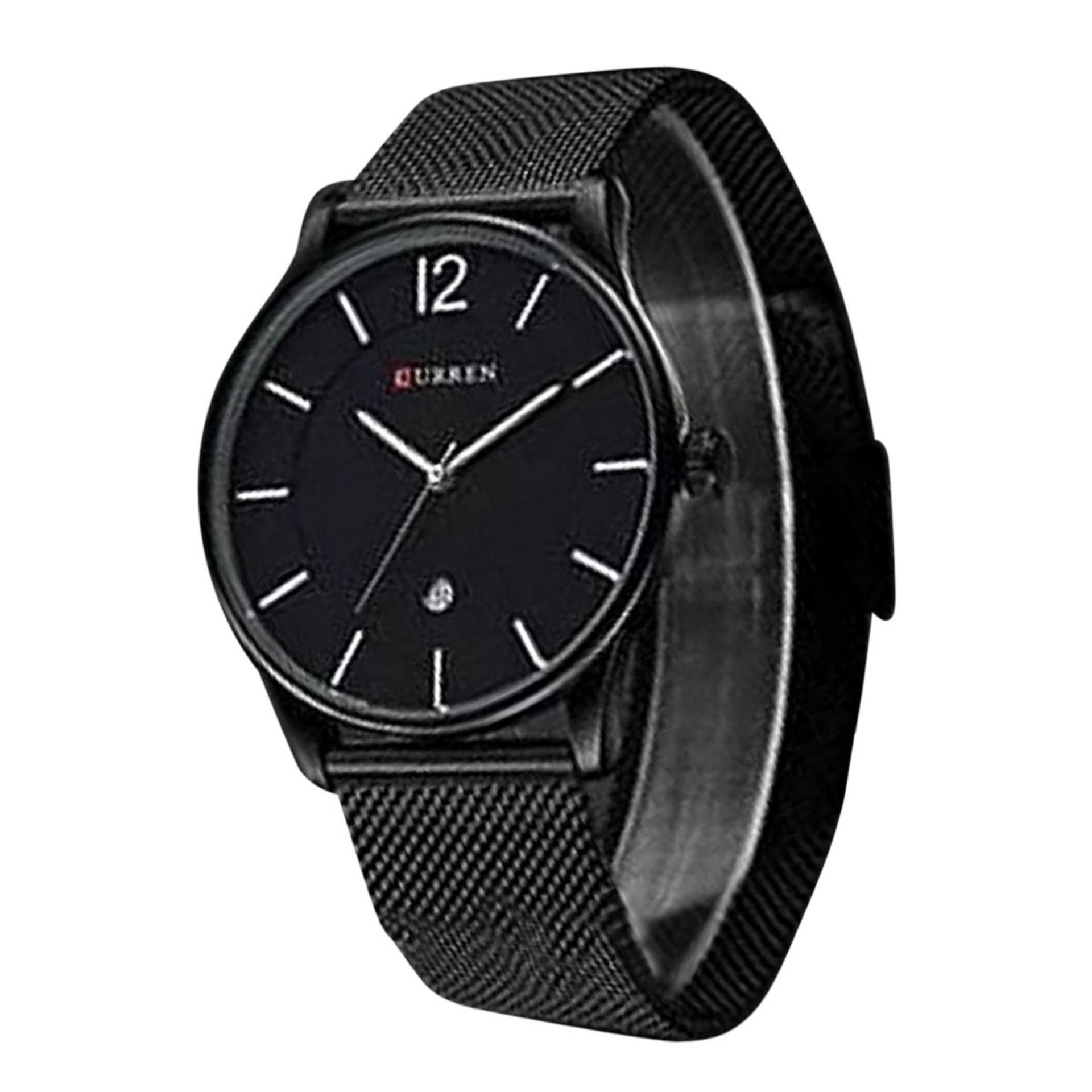 Stainless Steel Analog Watch for Men – Black