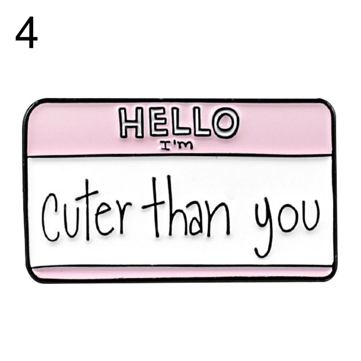 Dialogue Message Notes Memory Card Enamel Brooch Pin Badge