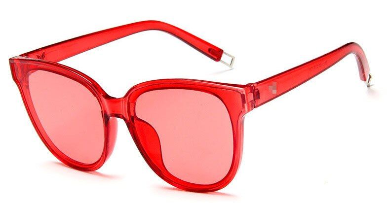 C2Samjune Fashion Luxury Women Cat Eye Sunglasses oculos de sol men Brand oversized Sun glasses UV400 Unisex Black Pink okulary