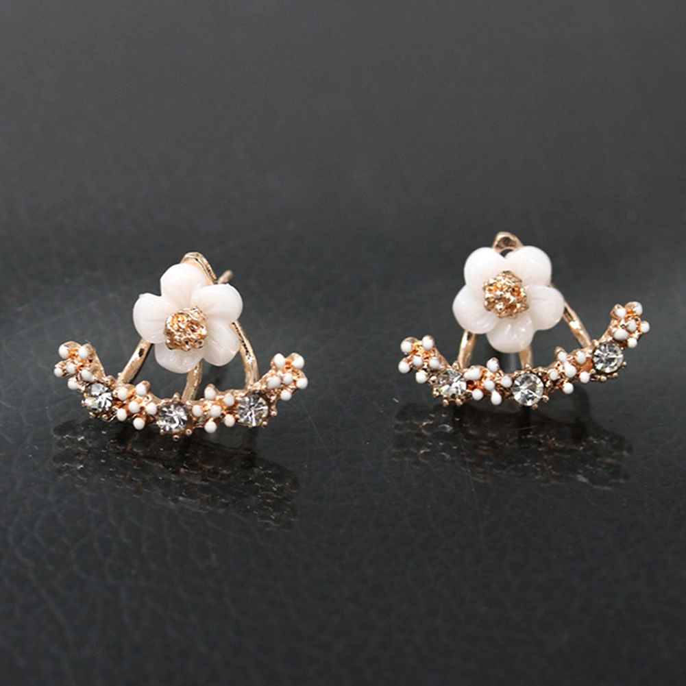 Yfashion Women Fashion Jewelry Cute Daisies Ear Stud Earrings