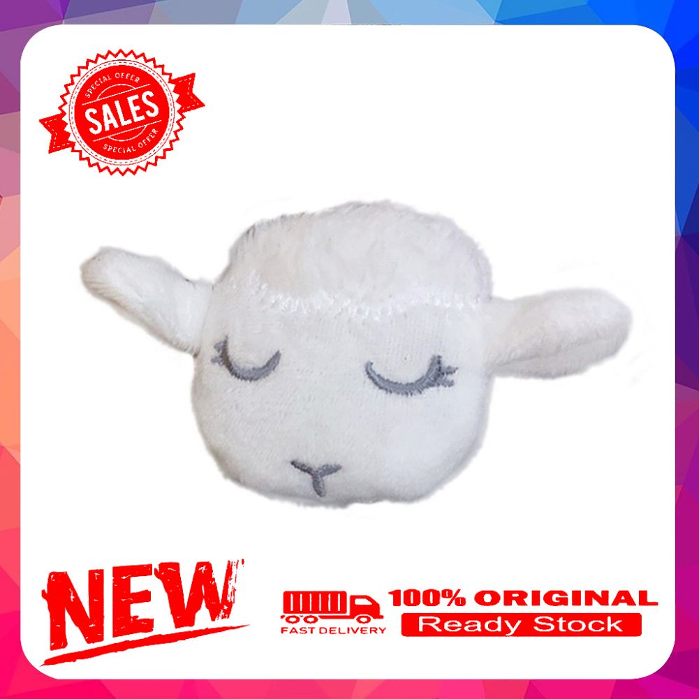 Cute Girls 3D Plush Lamb Elastic Hair Rope Ponytail Holder Brooch Pin Bag Decor