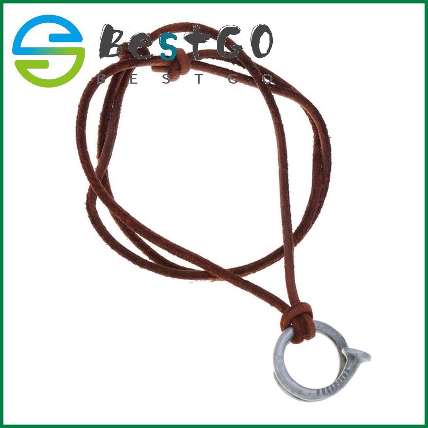 Accessories Retro Beach Wind Cowhide Necklace European And American Simple Men'S Round Leather Rope Long Necklace
