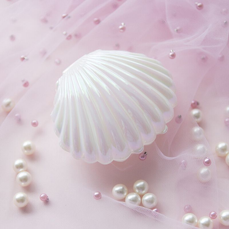 Shell Ring Necklace Earrings Jewelry Storage Organizer Box Case Charm Gift
