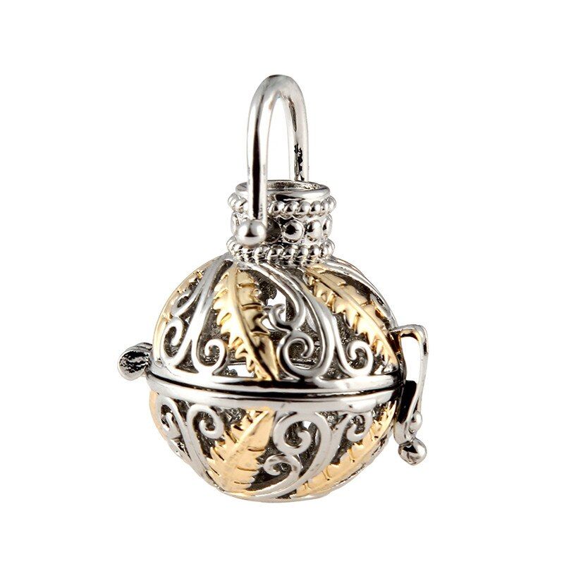 High Grade Double Color Aromatherapy Essential Oil Diffuser Lockets Ball Pendant For Jewelry Making DIY