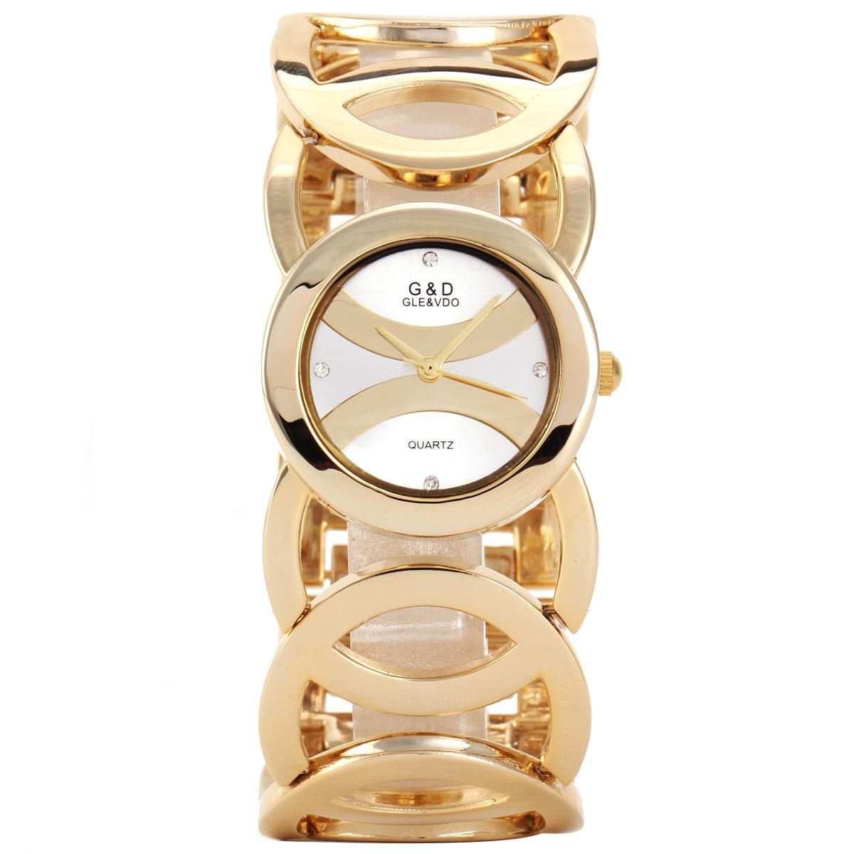 【BestGO】Luxury Brand Women Watch  Gold Women Quartz Wristwatches Rhinestones Ladies Watches Relojes Mujer Clock