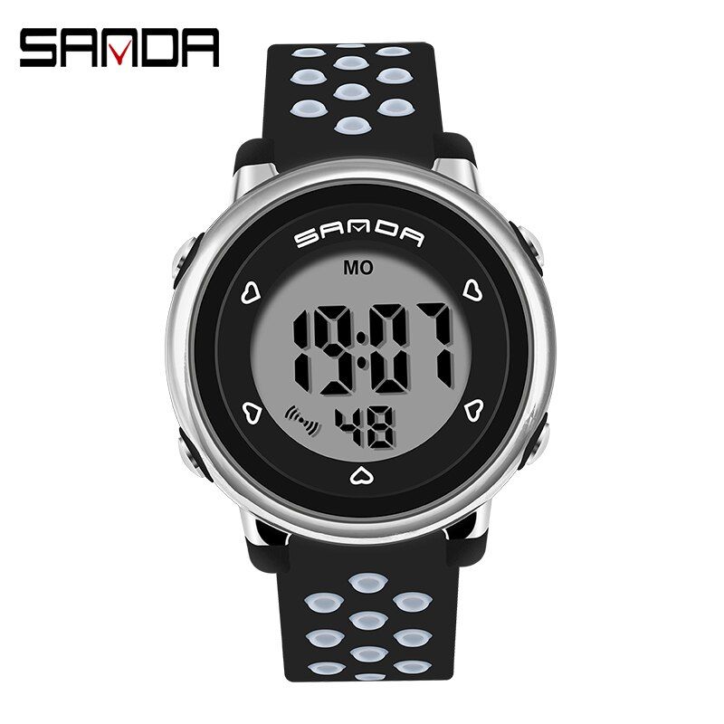 SANDA Brand Digital Kids Watches 50M Waterproof Sport Electronic Wristwatch For Boys Girls Clock Children Watch montre enfant