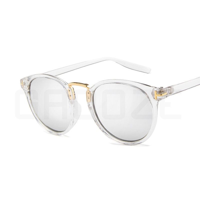 White SilverGAOOZE Sunglasses Women Round Glasses for Driving/travel Women's Sunglasses Men Classic Glasses Women Sun Glass Oculos LXD120