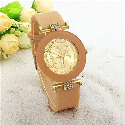 2020  Geneva brand casual leather Quartz watch for women. Crystal silicone watches. Relogio Feminino wristwatch. Best sale.