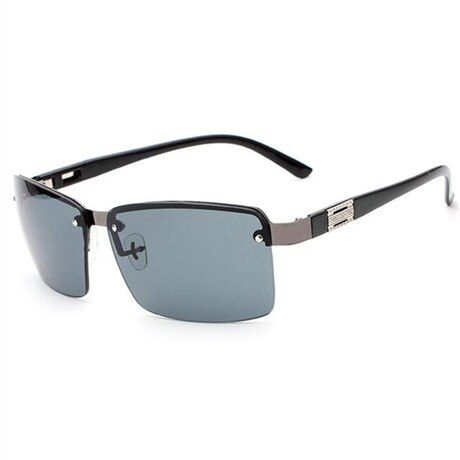 BlackMultiJAXIN Fashion half-pack square sunglasses men trend sunglasses women brand design atmosphere travel driving glasses UV400