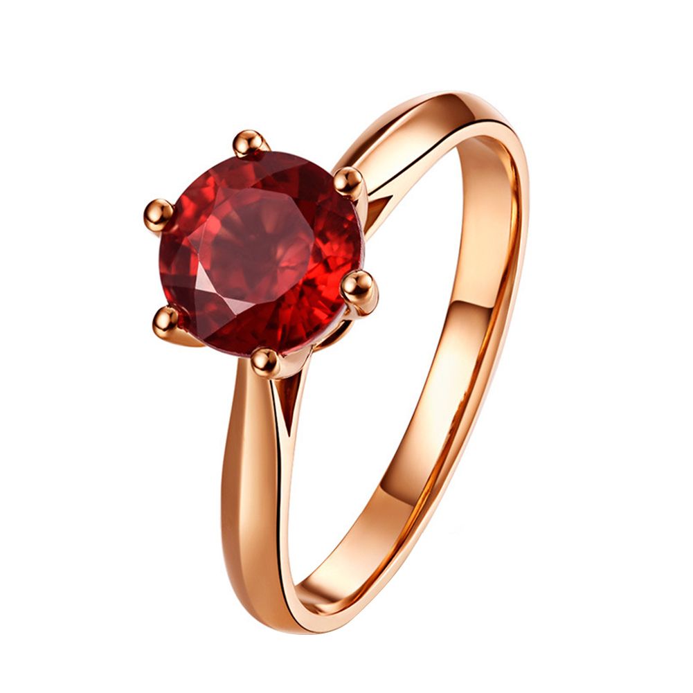 Women Faux Amethyst Ruby Inlaid Finger Ring Wedding Engagement Jewelry Gift