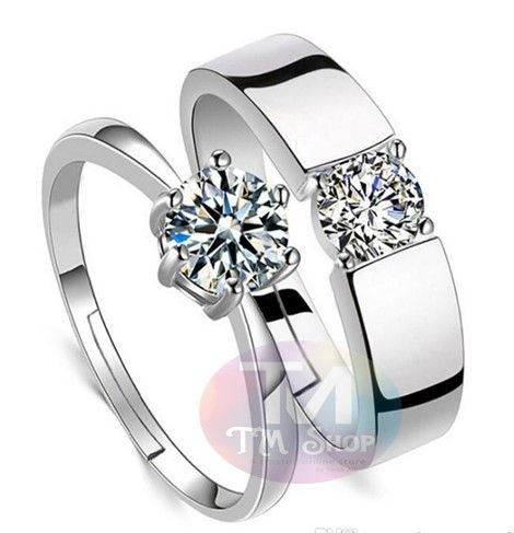 Best Gift Silver Plated couple Ring