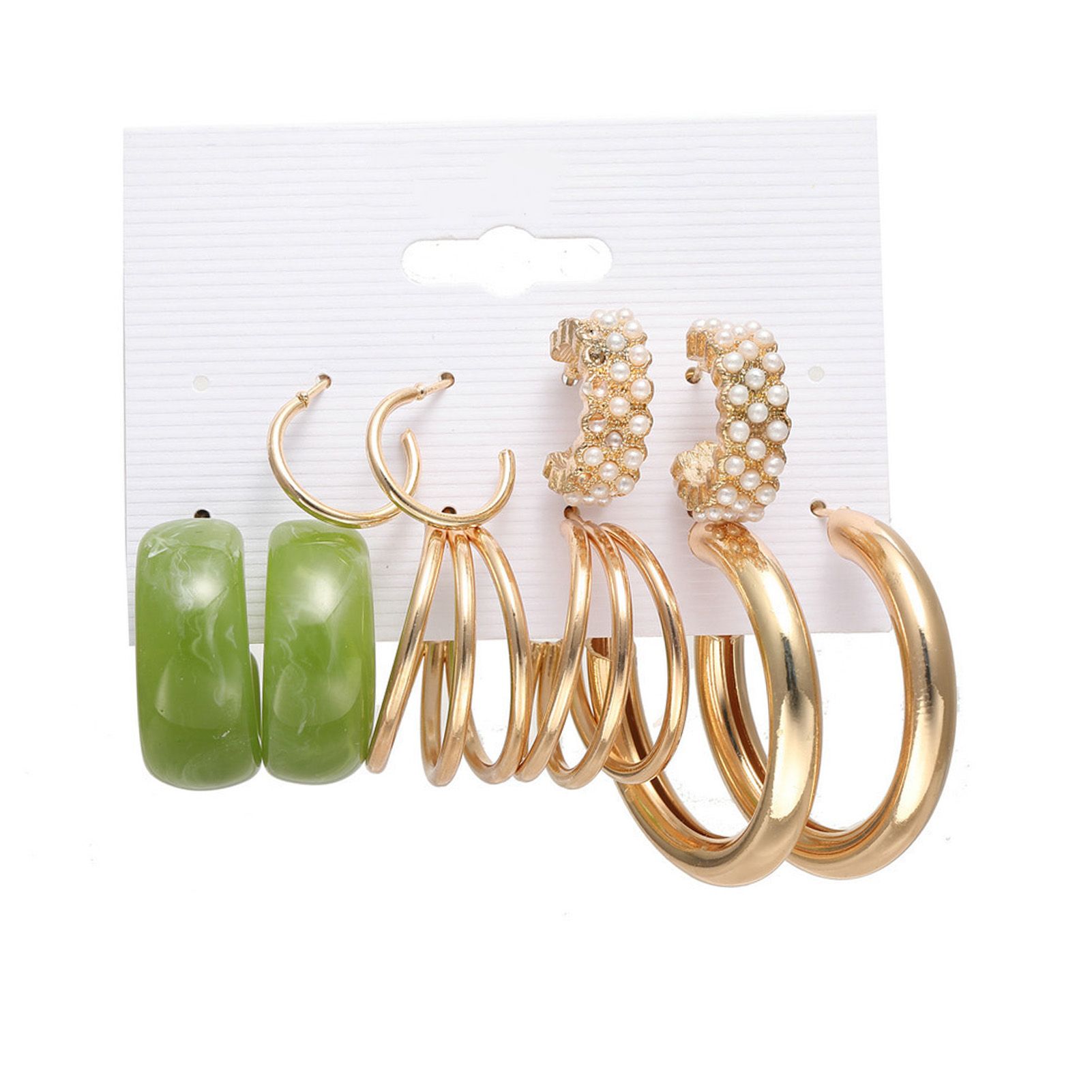 Circle Earrings Lightweight All Match Geometry Hoop Earrings