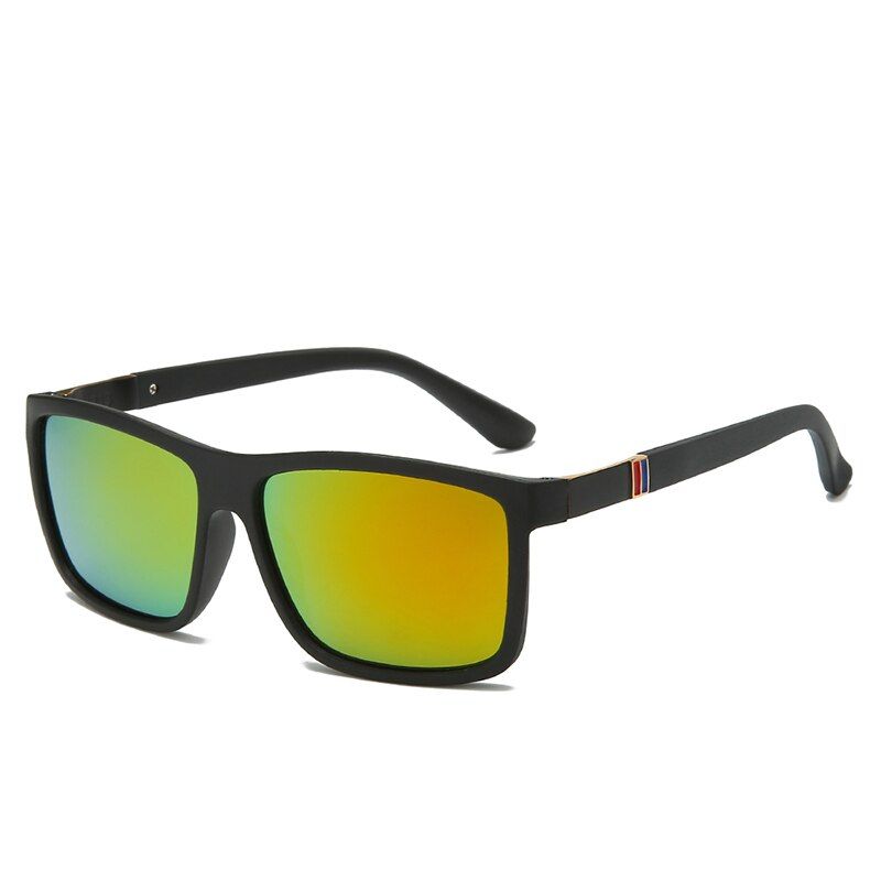 KMJ813-C6Tr90 Polaroid Sunglasses Square Flexible Driving Rubber Square Sun Glasses Famous Brand Men Polarized Sunglases for Women Men