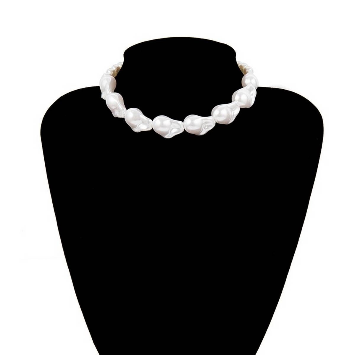 SHIXIN BAROQUE Pearls Necklace for Women Fashion Short Choker Necklaces Korean 2020 Collier Femme Choker Collar on the Neck Gift