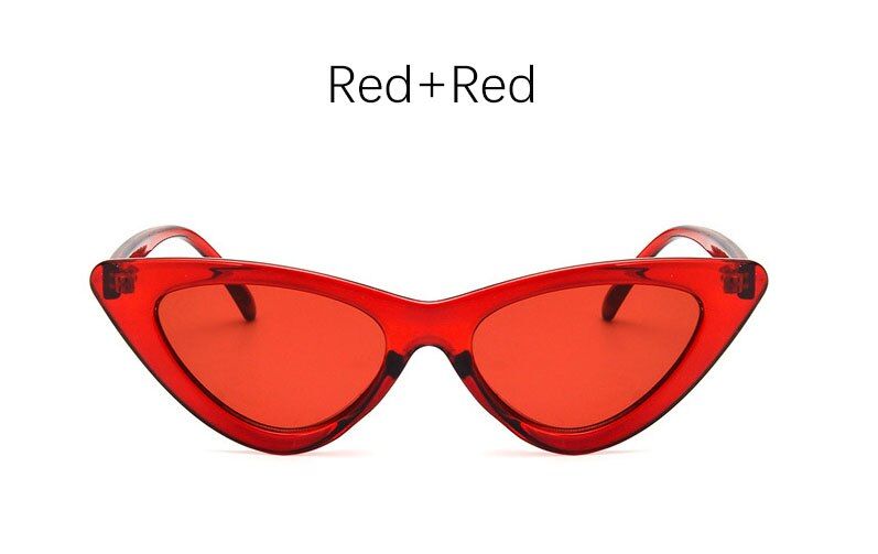 Red RedRBROVO Cat Eye Retro Sunglasses Women 2020 Luxury Brand Glasses for Women/Men Vintage Eyeglasses Women Small Oculos Feminino