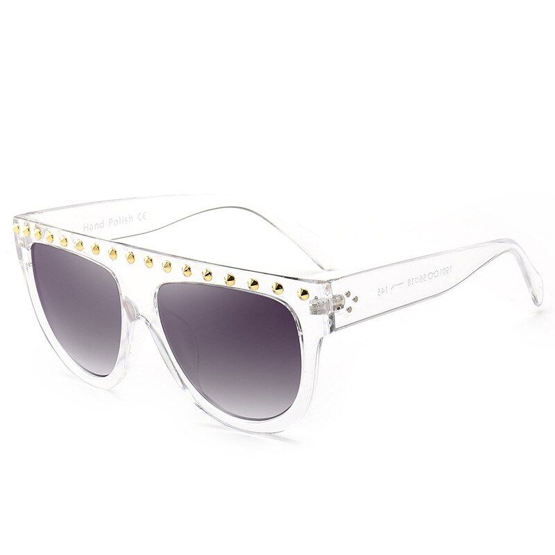 ClearFashion Round Hip Hop Sunglasses Women Brand Designer Classic Men Retro Vintage Gradient Plastic Sun Glasses Uv400 Oculos De Sol