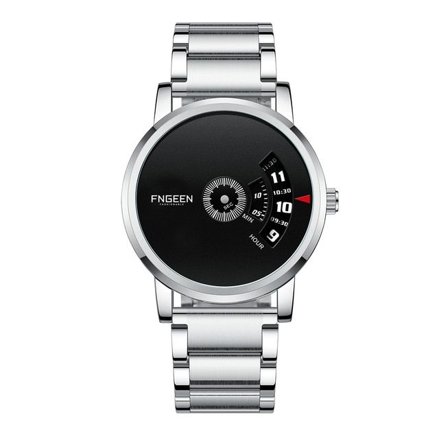 Men’s Quartz Wristwatch Clock Stainless Steel Strap Sport Business Casual Waterproof Top Brand Simple Male New 2021
