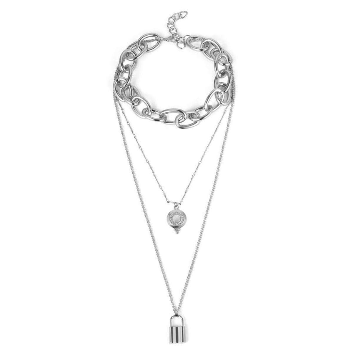 Kpop Chain Choker Collier Necklaces For Women Gold Egirl Geometric Collares Chains Jewelry Gothic Hip Hop Pendant Boho ZA 2020(null)