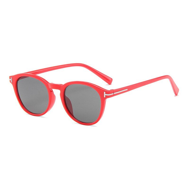 red-blackSIMPRECT Retro Round Sunglasses Women 2020 Brand Designer Sunglasses Luxury Vintage UV400 Sun Glasses Black Shades For Women
