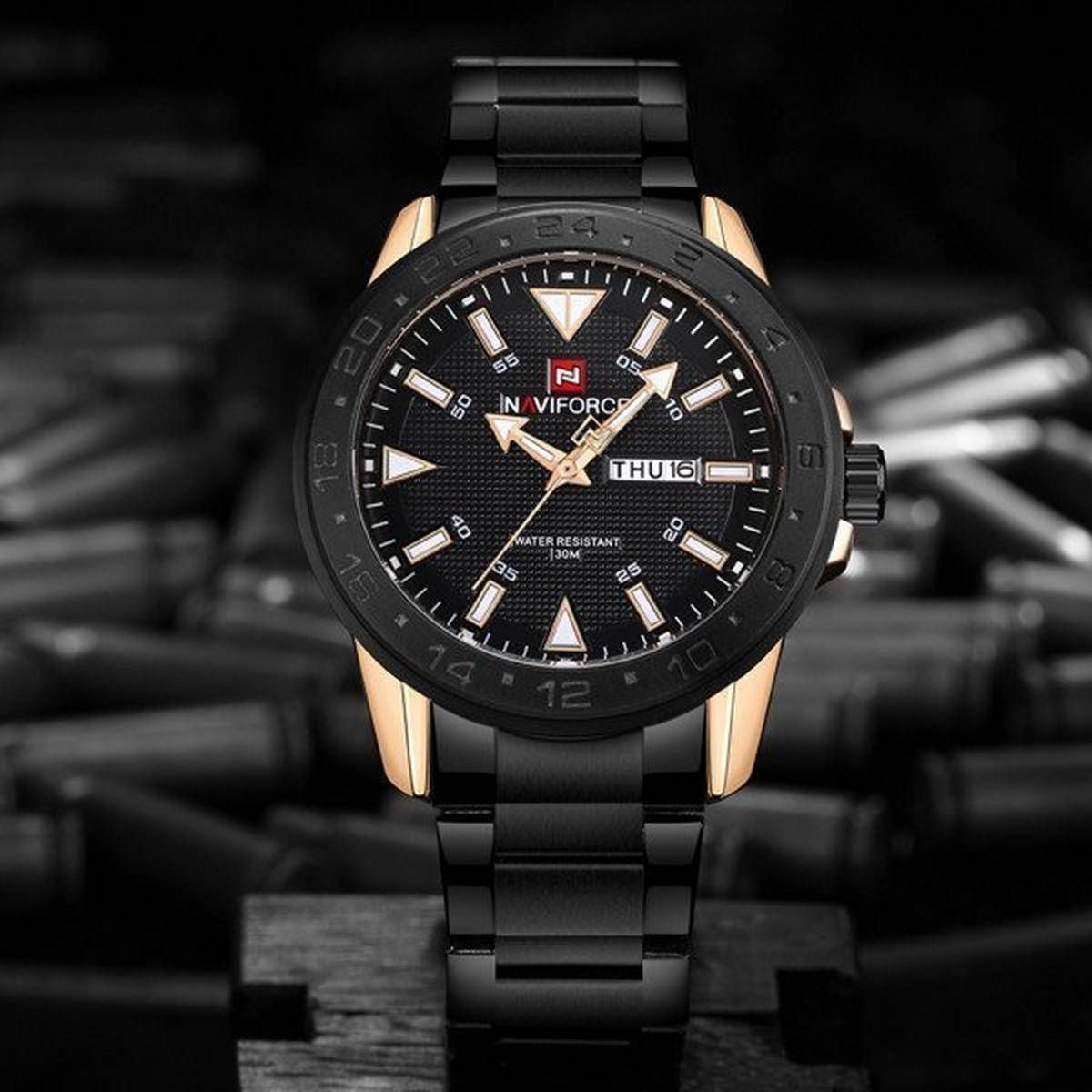 Naviforce Dress Watch For Men Analog Stainless Steel - NF9109