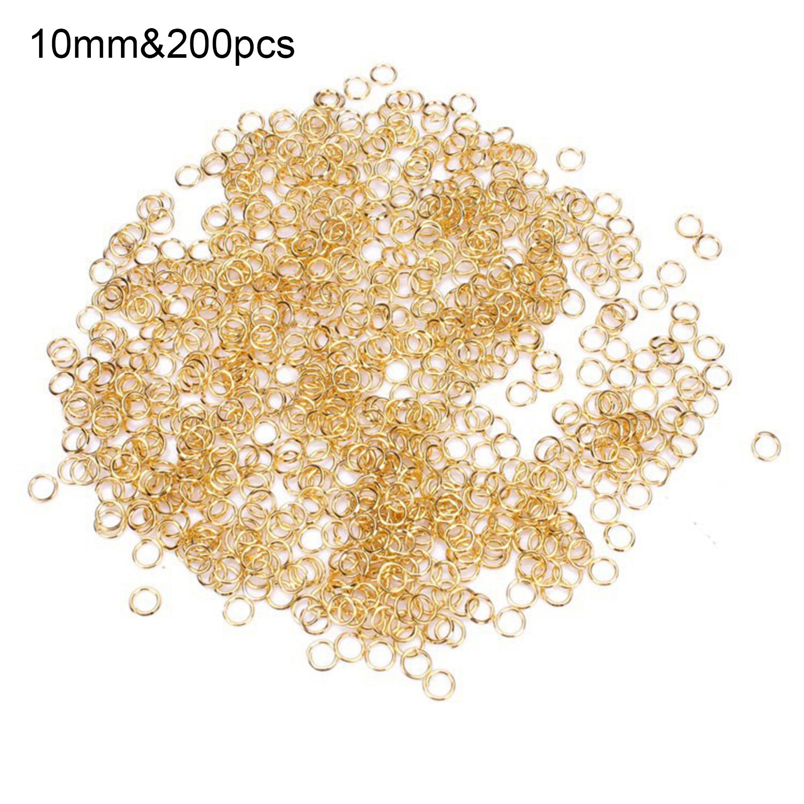 200x 4/5/6/7/8/9/10mm Metal Jump Split Rings Open Connectors Jewelry Findings