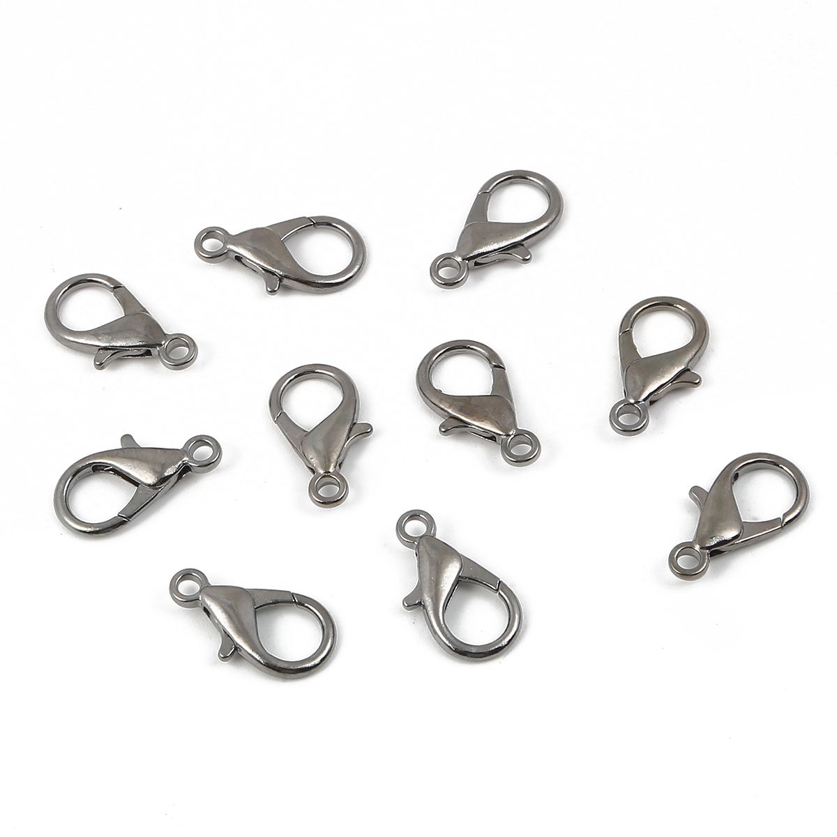 10-100Pcs Lobster Buckle Keychain Pendant Alloy Jewelry DIY Accessories