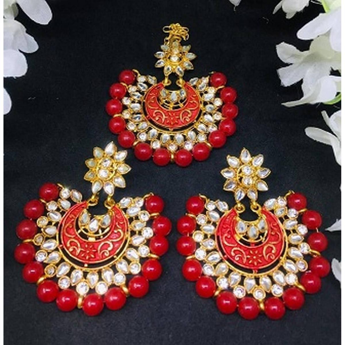 Indian Tikli & Earring Set
