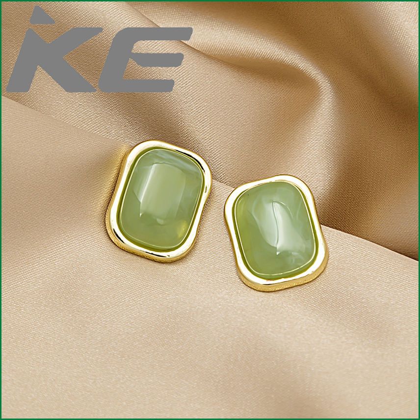 Needle Morandi Gentle Resin Square Stud Earrings Design Minimalist Earrings for gilrs for women low price