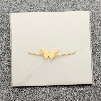 Wholesale 10piece Stainless Steel Adjustable Chain Butterfly Bracelets Charm Women Minimalism Jewelry Tiny Animal Bijouterie