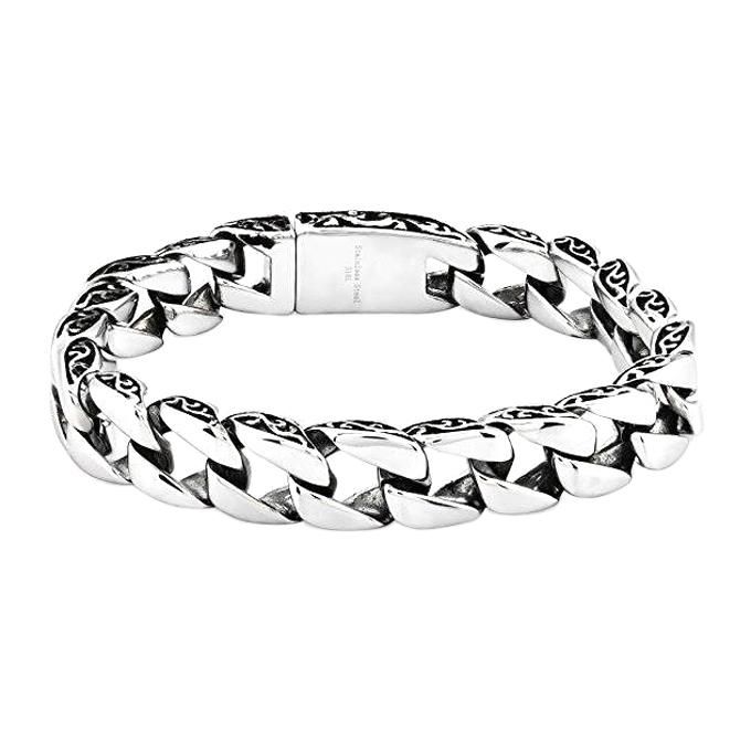 Silver Stainless Steel Bracelet for Men