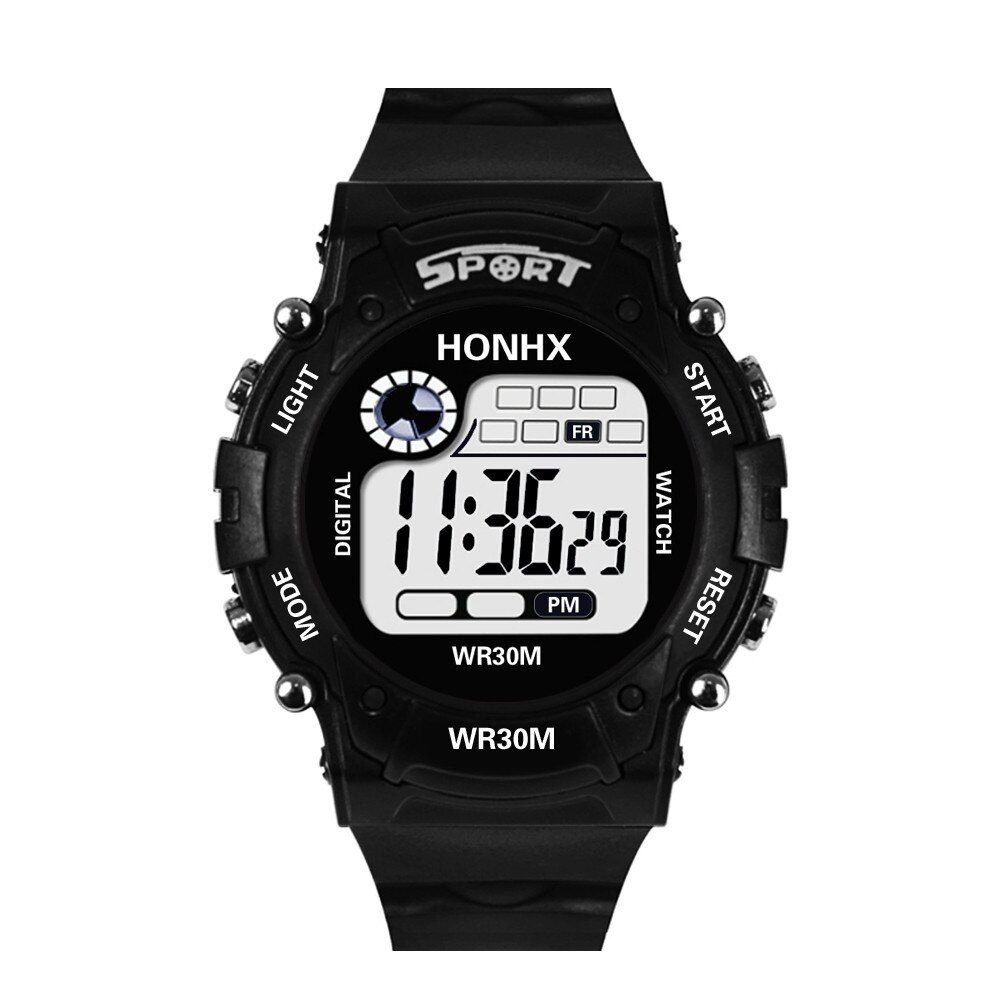 Fashion Digital LED Analog Quartz Alarm Date Sports Wrist Watch art kids sport watches for teenagers waterproof gifts for kids
