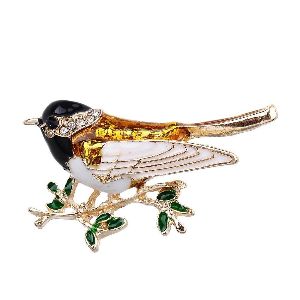Crystal Plated Brooch for Women