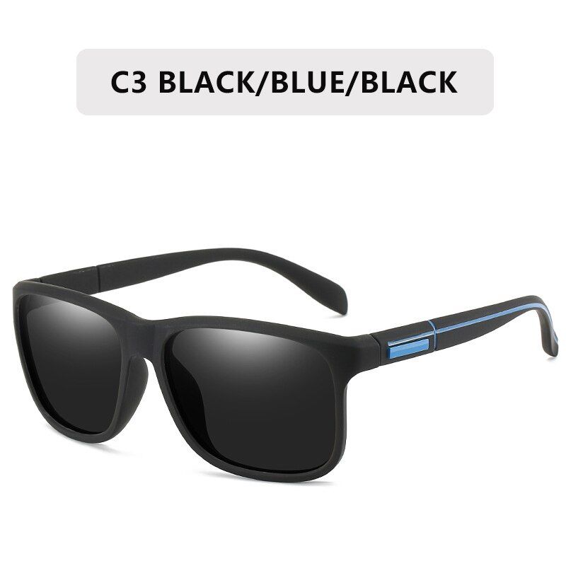 C3New Fashion Polarized Sunglasses Men Brand Designer Square Frame Male Sun Glasses fishing Driving Sun Glasses UV400